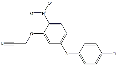  2-{5-[(4-chlorophenyl)thio]-2-nitrophenoxy}acetonitrile
