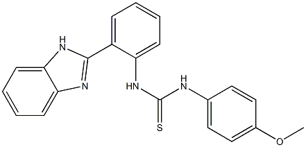 N-[2-(1H-benzo[d]imidazol-2-yl)phenyl]-N'-(4-methoxyphenyl)thiourea Structure