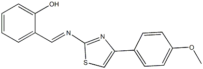  2-({[4-(4-methoxyphenyl)-1,3-thiazol-2-yl]imino}methyl)benzenol