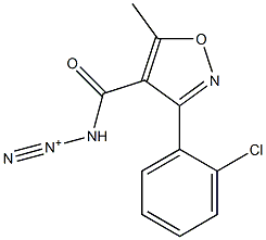 3-{[3-(2-chlorophenyl)-5-methylisoxazol-4-yl]carbonyl}triaz-1-yn-2-ium|