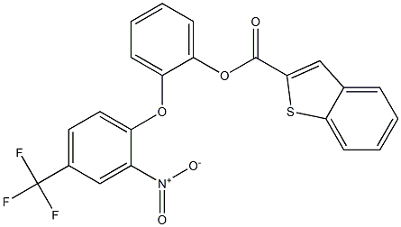 2-[2-nitro-4-(trifluoromethyl)phenoxy]phenyl benzo[b]thiophene-2-carboxylate|