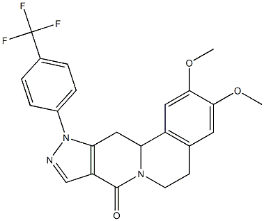 2,3-dimethoxy-11-[4-(trifluoromethyl)phenyl]-5,11,12,12a-tetrahydropyrazolo[3',4':4,5]pyrido[2,1-a]isoquinolin-8(6H)-one