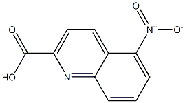 5-nitro-2-quinolinecarboxylic acid Structure