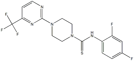 N1-(2,4-difluorophenyl)-4-[4-(trifluoromethyl)pyrimidin-2-yl]piperazine-1-carbothioamide