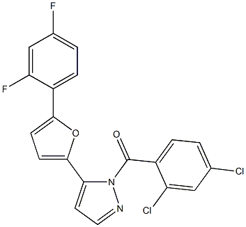 (2,4-dichlorophenyl){5-[5-(2,4-difluorophenyl)-2-furyl]-1H-pyrazol-1-yl}methanone