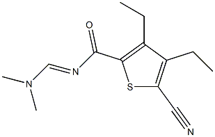  N2-[(dimethylamino)methylidene]-5-cyano-3,4-diethylthiophene-2-carboxamide