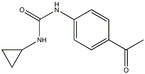 N-(4-acetylphenyl)-N'-cyclopropylurea 结构式