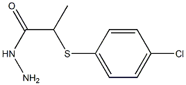 2-[(4-chlorophenyl)sulfanyl]propanohydrazide Struktur