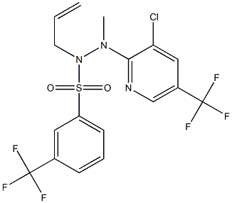 N-allyl-N'-[3-chloro-5-(trifluoromethyl)-2-pyridinyl]-N'-methyl-3-(trifluoromethyl)benzenesulfonohydrazide Structure