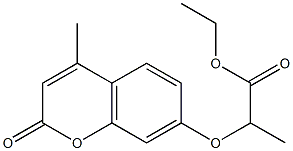 ethyl 2-[(4-methyl-2-oxo-2H-chromen-7-yl)oxy]propanoate Structure