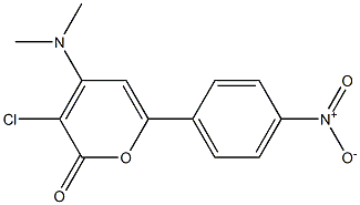 3-chloro-4-(dimethylamino)-6-(4-nitrophenyl)-2H-pyran-2-one