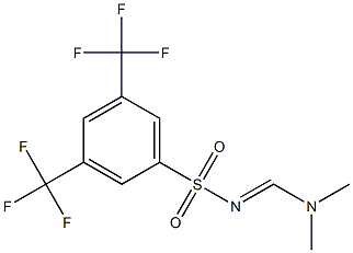 N1-[(dimethylamino)methylidene]-3,5-di(trifluoromethyl)benzene-1-sulfonamide Structure