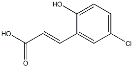 (E)-3-(5-chloro-2-hydroxyphenyl)acrylic acid 化学構造式