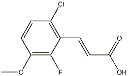 (E)-3-(6-chloro-2-fluoro-3-methoxyphenyl)acrylic acid