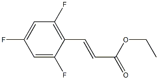 (E)-ethyl 3-(2,4,6-trifluorophenyl)acrylate Structure
