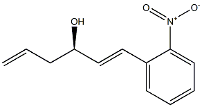 (R,E)-1-(2-nitrophenyl)hexa-1,5-dien-3-ol Struktur