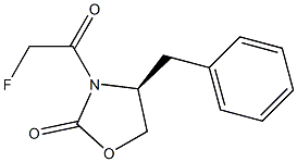 (S)-4-benzyl-3-(2-fluoroacetyl)oxazolidin-2-one Structure
