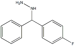 1-((4-fluorophenyl)(phenyl)methyl)hydrazine Structure