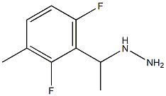 1-(1-(2,6-difluoro-3-methylphenyl)ethyl)hydrazine,,结构式