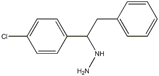 1-(1-(4-chlorophenyl)-2-phenylethyl)hydrazine Structure