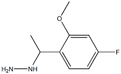 1-(1-(4-fluoro-2-methoxyphenyl)ethyl)hydrazine Structure