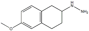 1-(1,2,3,4-tetrahydro-6-methoxynaphthalen-2-yl)hydrazine 化学構造式