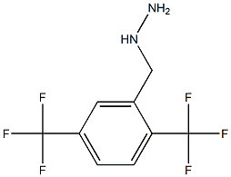 1-(2,5-bis(trifluoromethyl)benzyl)hydrazine Structure