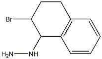 1-(2-bromo-1,2,3,4-tetrahydronaphthalen-1-yl)hydrazine 化学構造式