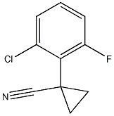 1-(2-chloro-6-fluorophenyl)cyclopropanecarbonitrile Struktur