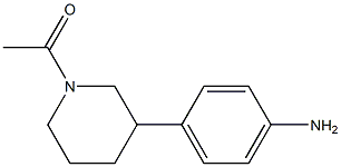 1-(3-(4-aminophenyl)piperidin-1-yl)ethanone,,结构式