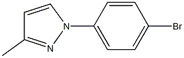 1-(4-bromophenyl)-3-methyl-1H-pyrazole,,结构式