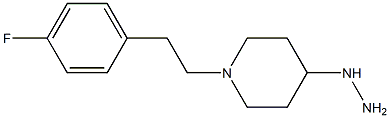 1-(4-fluorophenethyl)-4-hydrazinylpiperidine Struktur
