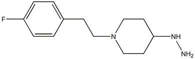 1-(4-fluorophenethyl)-4-hydrazinylpiperidine 结构式