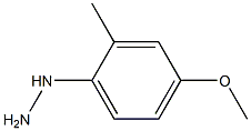 1-(4-methoxy-2-methylphenyl)hydrazine,,结构式