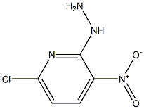 1-(6-chloro-3-nitropyridin-2-yl)hydrazine,,结构式