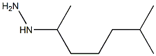 1-(6-methylheptan-2-yl)hydrazine Struktur