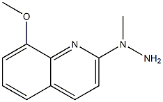 1-(8-methoxyquinolin-2-yl)-1-methylhydrazine,,结构式