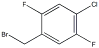 1-(bromomethyl)-4-chloro-2,5-difluorobenzene 化学構造式