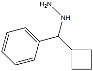 1-(cyclobutyl(phenyl)methyl)hydrazine,,结构式