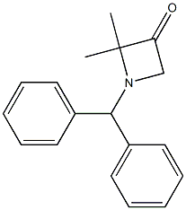 1-benzhydryl-2,2-dimethylazetidin-3-one Structure