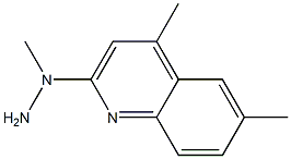 1-methyl-1-(4,6-dimethylquinolin-2-yl)hydrazine Structure