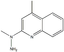 1-methyl-1-(4-methylquinolin-2-yl)hydrazine Structure