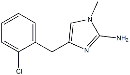 1-methyl-4-(2-chlorobenzyl)-1H-imidazol-2-amine Structure