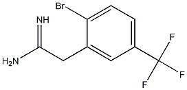 2-(2-bromo-5-(trifluoromethyl)phenyl)acetamidine Struktur