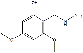 2-(hydrazinylmethyl)-3,5-dimethoxyphenol Structure