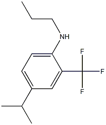 2-(trifluoromethyl)-4-isopropyl-N-propylbenzenamine Struktur