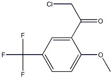 2-chloro-1-(2-methoxy-5-(trifluoromethyl)phenyl)ethanone Struktur