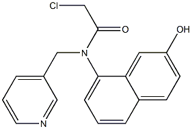 2-chloro-N-(2-hydroxynaphthalen-8-yl)-N-((pyridin-3-yl)methyl)acetamide Structure