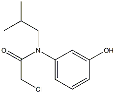 2-chloro-N-(3-hydroxyphenyl)-N-isobutylacetamide 结构式