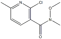 2-chloro-N-methoxy-N,6-dimethylnicotinamide Structure